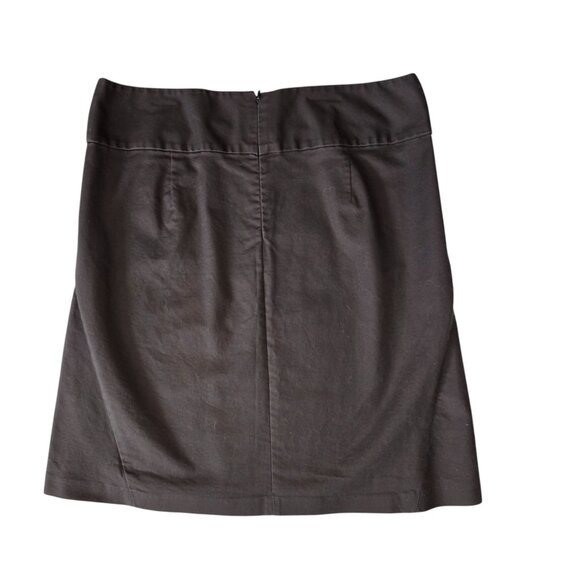 Banana Republic Chocolate Brown  knee length skirt Size 12 - Picture 2 of 4